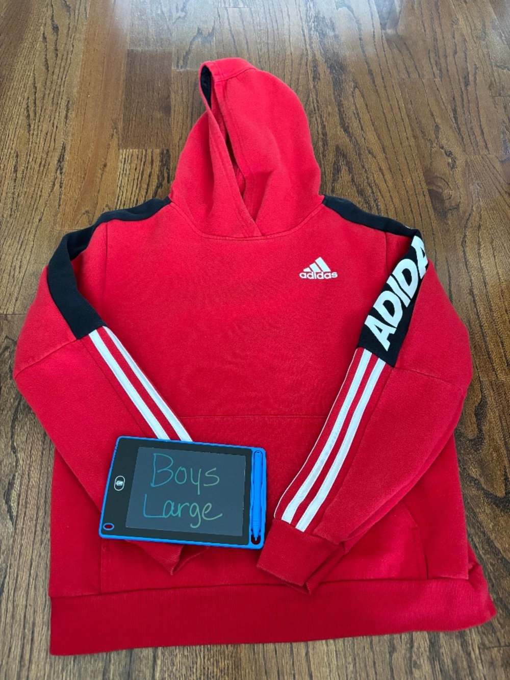 Boys Adidas Hoodie Size L